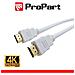 Cavo Hdmi 2.0 High Speed 4k 3d Con Ethernet 3m Sp-sp Bianco - Foto miniatura 1